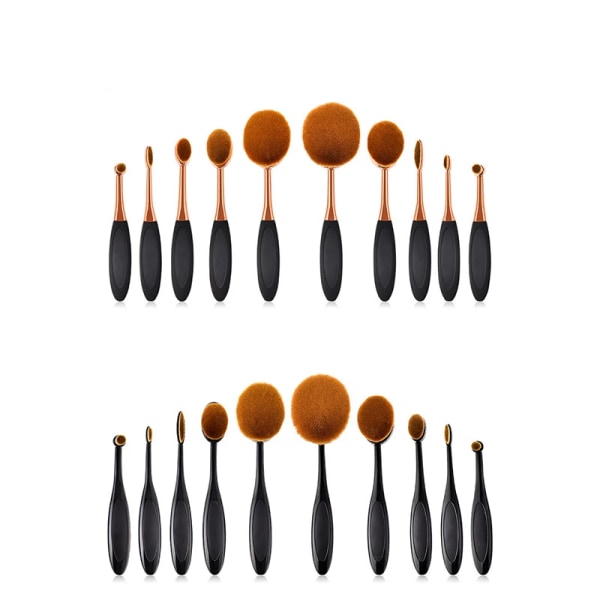 5Pcs Professional Makeup Brushes Set Seamless Foundation Concealer Shadow Blending Cosmetics Beauty Tools Toothbrush Type