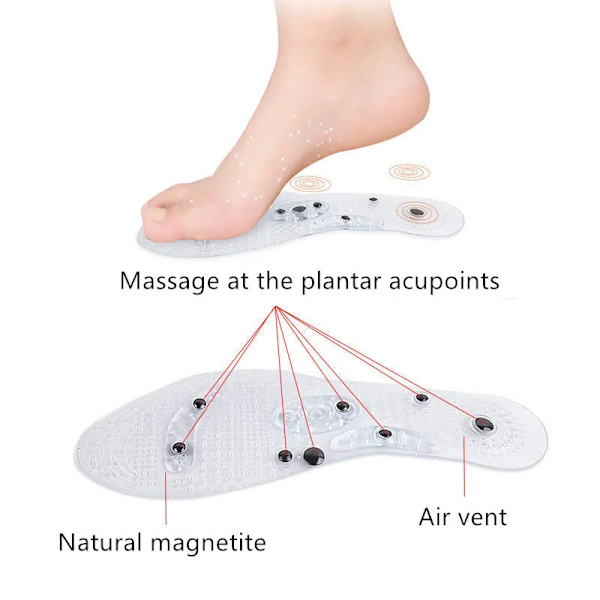 Unisex Massage Insoles Foot Acupressure Shoe Pads Therapy