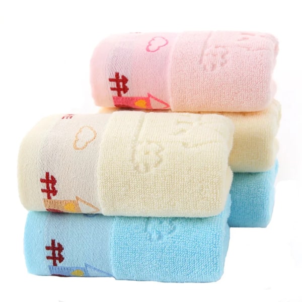 1PC Soft Children Baby Bath Towel Washcloth Cartoon Cotton Kids Face Towels for Newborn Infant Handkerchief Shower Cloth 50x25cm