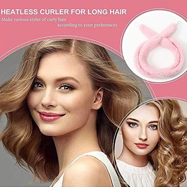 New Long Heatless Hair Curler Sleeping Soft Wave Formers Curling Rod Headband Curls Beauty Lazy Hair Roller DIY Hairstyle Tool