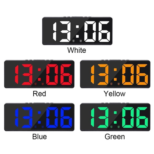 Lighting Number Clock Night Light Alarm Clock LED Digital Electronic Clock.Large