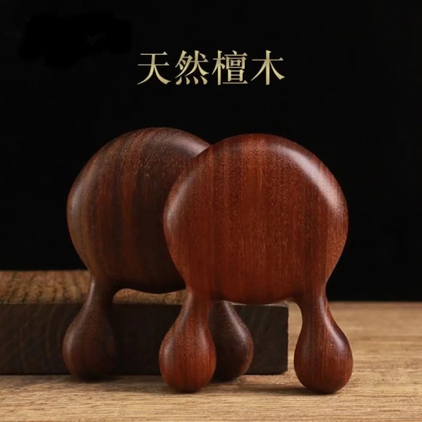 1pc Golden Sandalwood Nose Scraper Scraping Board Wooden Hair Comb Travel Acupoint Practical Portable Facial Massage Tools