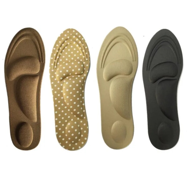 4D Memory Foam Orthopedic Insoles For Shoes Women Men Flat Feet Arch Support Massage Plantar Fasciitis Sports Pad Heel Cushion