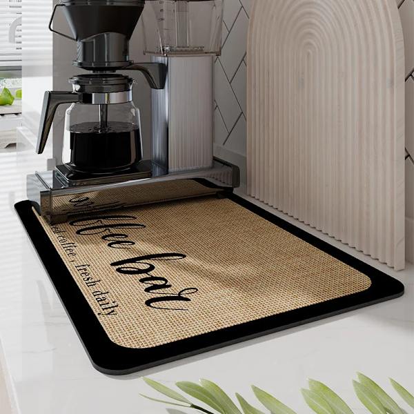 Coffee Machine Absorbent Mats Kitchen Dishes Bar Draining Mats Water Coasters Dining Table Countertop Non-wash Insulation Mat