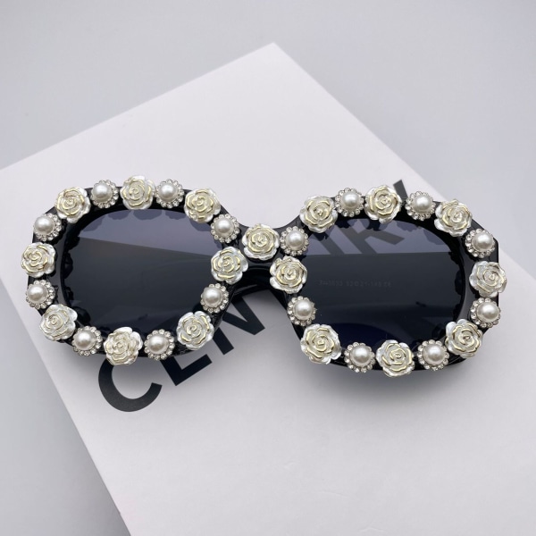 Womens Sunglasses UV400 Bling Rose Rhinestone Elegant Personalized For Party DD