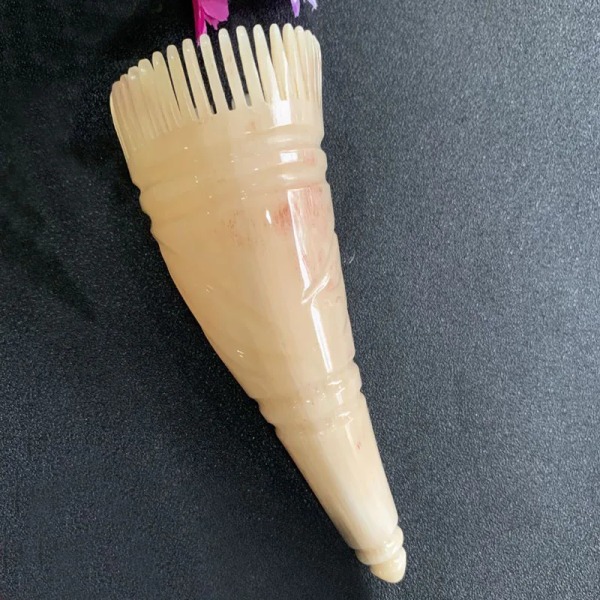 Natural Yak Horn Comb Head Meridian Scraping Scalp Massage Brush Acupuncture Spa Therapy Gua Sha Massage Relax Tool Anti-Static