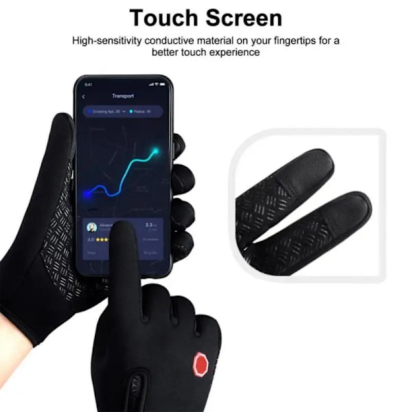 Winter Gloves Outdoor Cycling Driving Motorcycle Cold Gloves For Men Women Touchscreen Warm Windproof Non-Slip Womens Gloves New