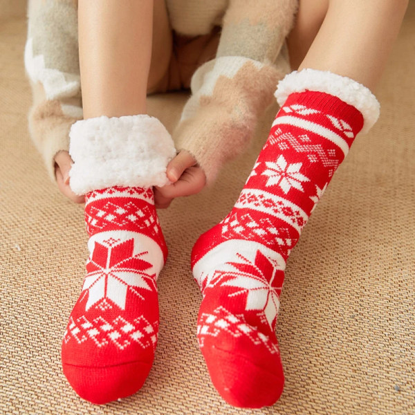 2023 New Cute Warm Socks Thicken Plus Cotton Winter Women Socks Christmas Kawaii Stocking Xmas Gift Home Floor Room Funny Sock