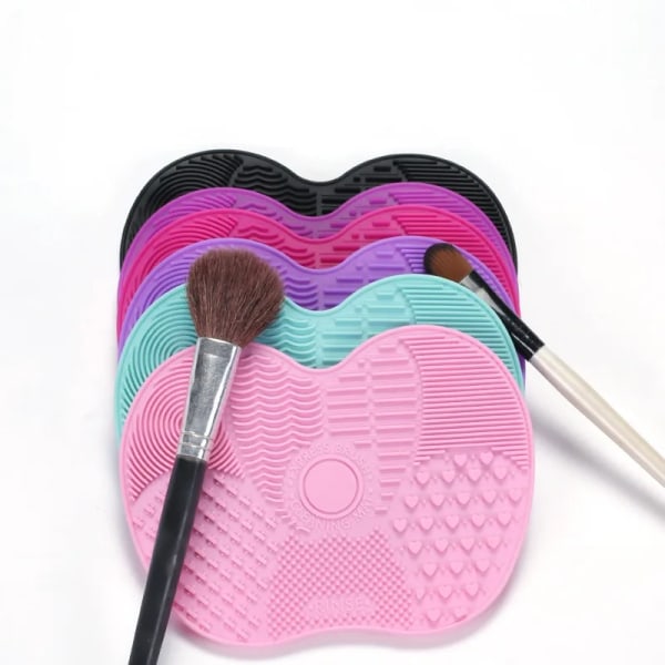 1PC Silicone Makeup Brush Cleaner Pad Make Up Washing Brush Gel Cleaning Mat Foundation Makeup Brush Scrubber Board Tool