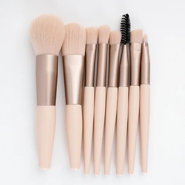 8pcs Make Up Brushes Set Cosmetic Powder Eye Shadow Foundation Blush Blending Concealer Professional Beauty Make Up Tool