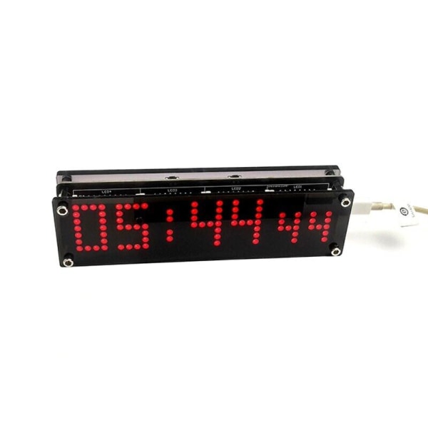 F3.0 WiFi LED Digital Dot Matrix Clock ESP8266 DIY Alarming Clock Module pe66
