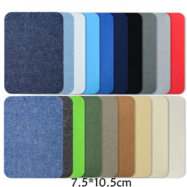 5pcs/lot Fabric Iron-on Patches Sewing On Patches 10.5x7.5cm Strongest Glue For Repair Clothing Shirts Jeans DIY Decor