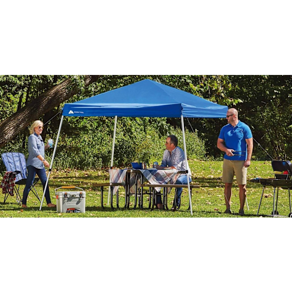 Trail Instant Slant Leg Canopy, Blue, 10 ft x 10 ft