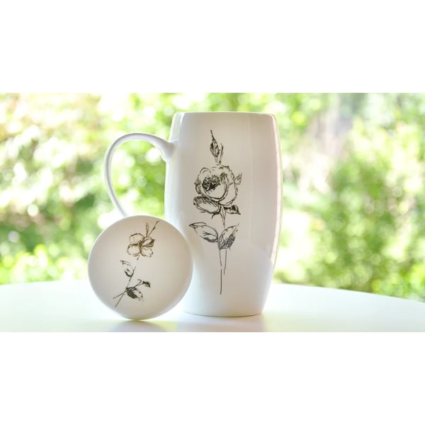 XINCHEN 2020 Ceramic Mugs With Lid Scoop Creative Ceramic Milk Coffee Mug Cup Elegant Wedding Gift Big Volume
