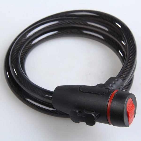 Universal Anti-Theft Steel Coil Cable Motorcycle Lock Bicycle Lock with Key
