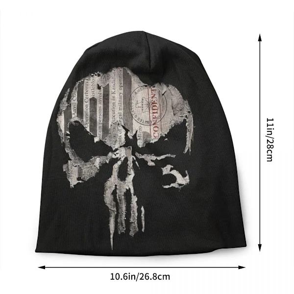 Heavy Metal Skeleton Skull Punishers Skullies Beanies Caps For Men Women Unisex Fashion Winter Warm Knit Hat Adult Bonnet Hats