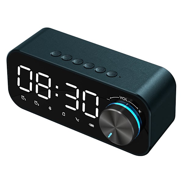 Bluetooth Alarm Clock Speaker Digital Display LED Wireless Subwoofer USB Charge