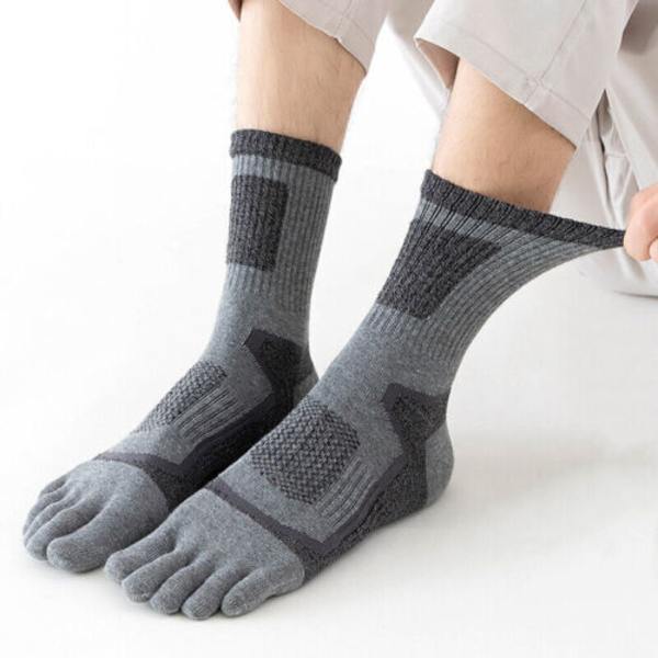 3 Pairs Toe Socks Sports Trainer Breathable Five Finger Cotton Running Socks