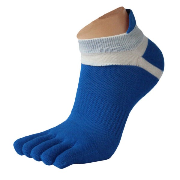 Men Short Tube Mesh Elastic Breathable Sweat Absorbing Five Finger Running Socks