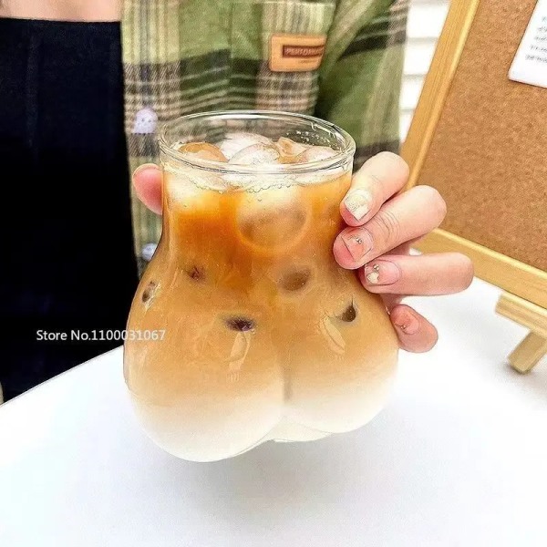 Heat Resistant Large Capacity Beer Mugs Beverage Cups Art Human Body Creative Handmade Glass Wine Cups Milk Tea Cups Coffee Cups