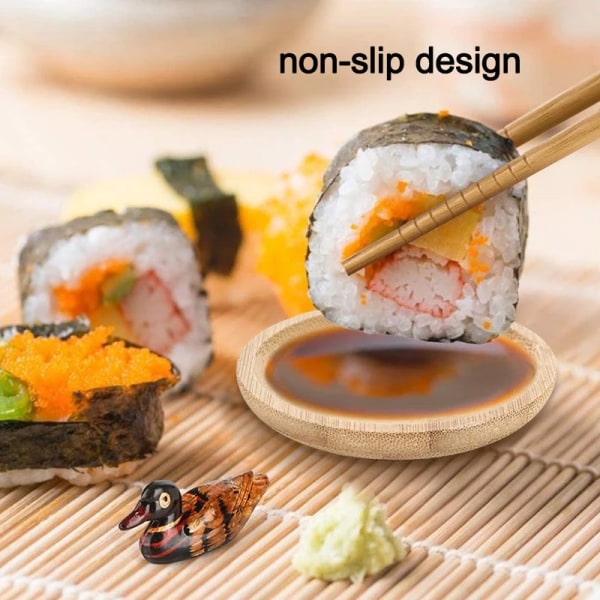 Homemade Sushi Making Kit Bamboo Rolling Diy Sushi Maker Set of 12 Piece Kitchen Rice Rolling Mold Tools for Kids Beginners