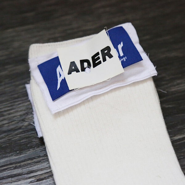 Fall Winter Embroidered Cotton ADER Mid Calf Socks