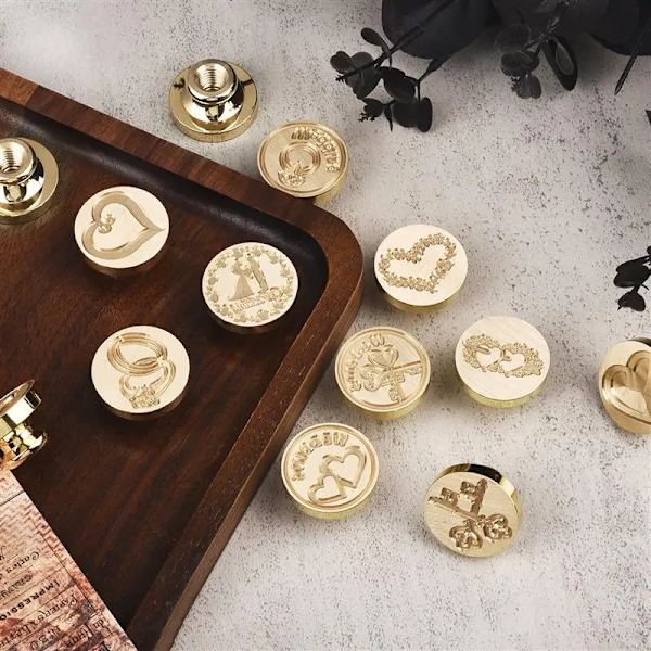 LOVE Series Lacquer Seal Copper Head Wax Seal Stamp Sealing Invitations DIY Envelope Hobby Tools Dedicated Copper Head
