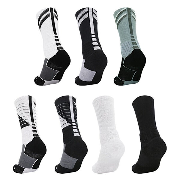 Elite Basketball Crew Socks Athletic Cushion Socks for Men 2 Pairs