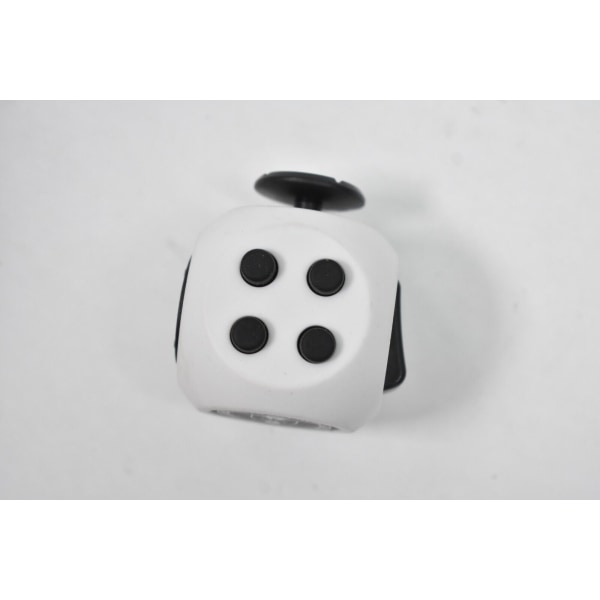 Lot of 2 Fidget Dice Stress Relief Toy Decompression Game White/Black Cube