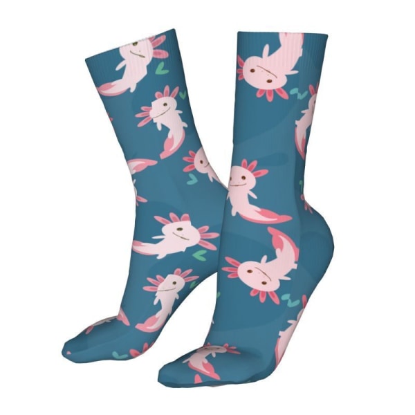 Unisex axolotl Socks 3D Colorful Athletic Sport Novelty Socks