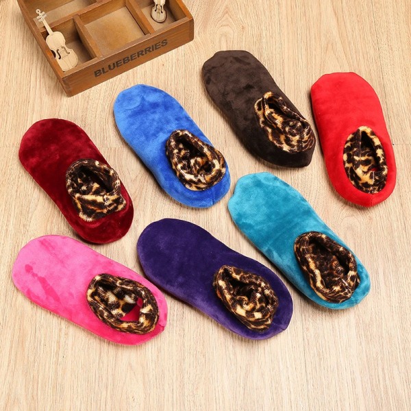 Womens Men Soft Fleece Socks Thicken Winter Autumn Warm Velvet Boot Socks Unisex Elastic Non Slip Indoor Floor Socks Slipper