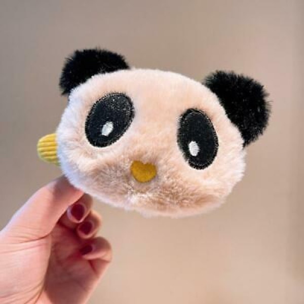 Stuffed Panda Hair Scrunchies Ponytail Holder Elastics Hair Band Panda Hairpin