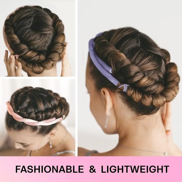 Heatless Curling Rod No Heat Silk Curls Ribbon Heatless Wave Rod Headband Lazy Curls Sleeping Soft Curling Hair Styling Tool