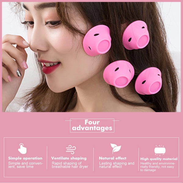 10PCS/Set Magic Hair Care Rollers Soft Silicone Hair Curler No Heat No Clip Hair Curling Styling DIY Tool for Curler Hair