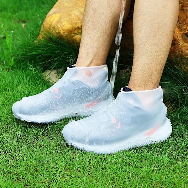 Thicken Silicone Rain Boots Waterproof Shoe Cover Unisex Shoes Protectors Transparent Non-Slip Rainproof Suit Rain Coat 2023