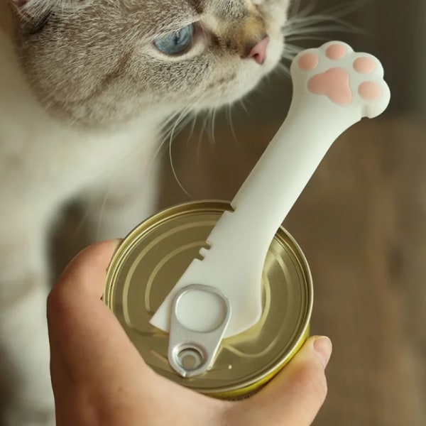 2pcs Super cute cute cat claw pet can opener silicone spoon can opener can opener wine opener kitchen gadgets bottle opener