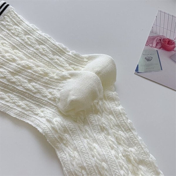 5 Pairs Autumn Winter Breathable Sweat Absorbing Soft Medium Tube Socks