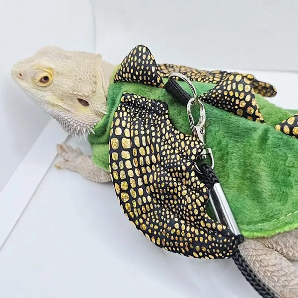Lizard Traction Rope Reptile Bearded Dragon Harness Leash Cosplay Props Halloween Costume For Lizards Rabbits Other Pet Supplies