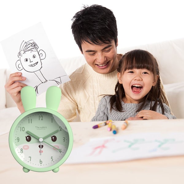 Practical Kids Alarm Clock Desk Bedside Desk Clock Modern Simple Desktop
