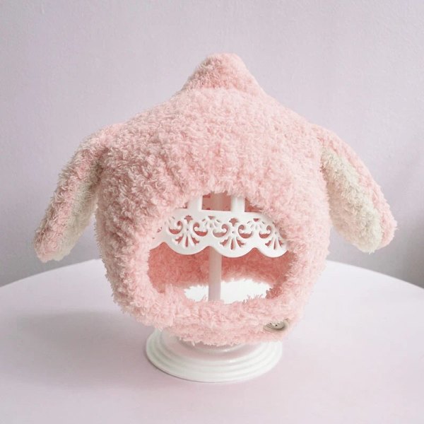 Cartoon Baby Beanie Cap Winter Pompom Kids Ear Protection Hats Scarf Cute Bear Knitted Hat Neck Cover Toddler Boy Girl Bonnet