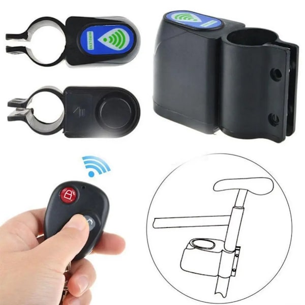 95db Bicycle Alarm Remote Control Wireless Anti Lost Warning Alarm Motorcycle Scooter Security Protection Anti theft Alarm