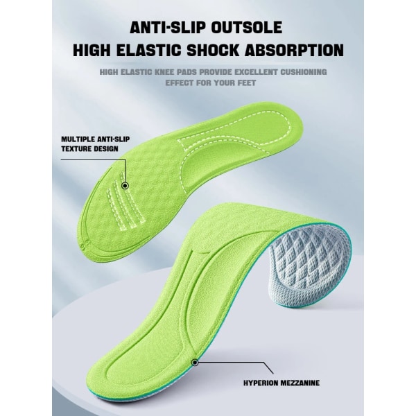 Arch Support Insoles for Feet Memory Foam Non Slip Shoe Pads Plantar Fasciitis Relief Orthopedic Shoes Insole Comfort Inserts