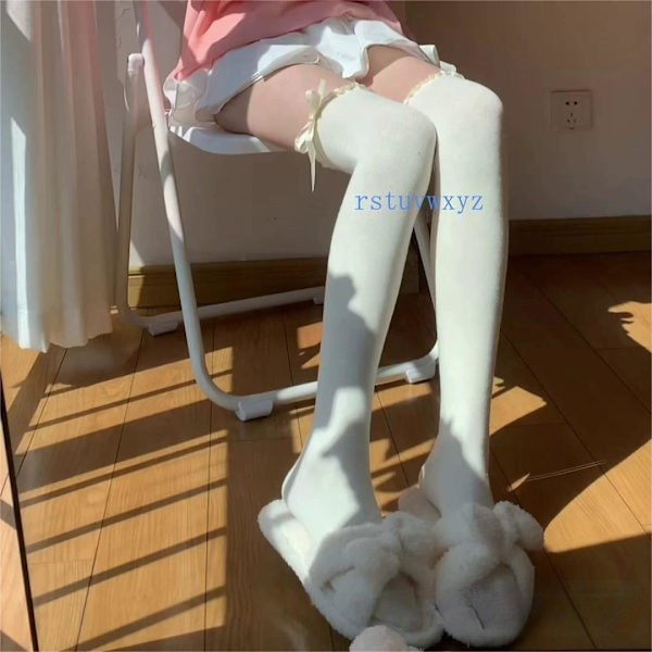 Japanese Lolita JK Calf Socks Bow Over Knee Socks Stockings