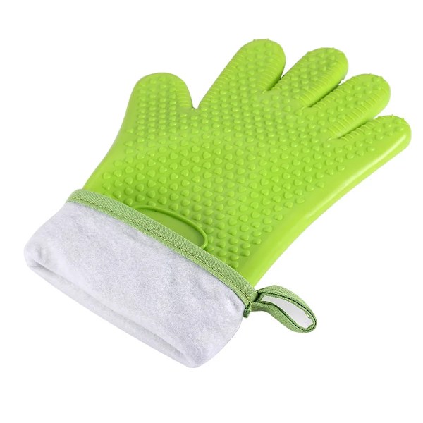 Silicone Anti Scald and Anti Slip Gloves Thickened High-temperature Microwave Oven Insulation Gloves Kitchen Baking Tools