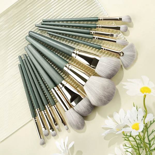 13/14pcs Makeup Brushes Set Eyeliner Shadow Eyebrow Brush Cosmetic Foundation Blush Powder Professional Beauty Cosmetic Tools