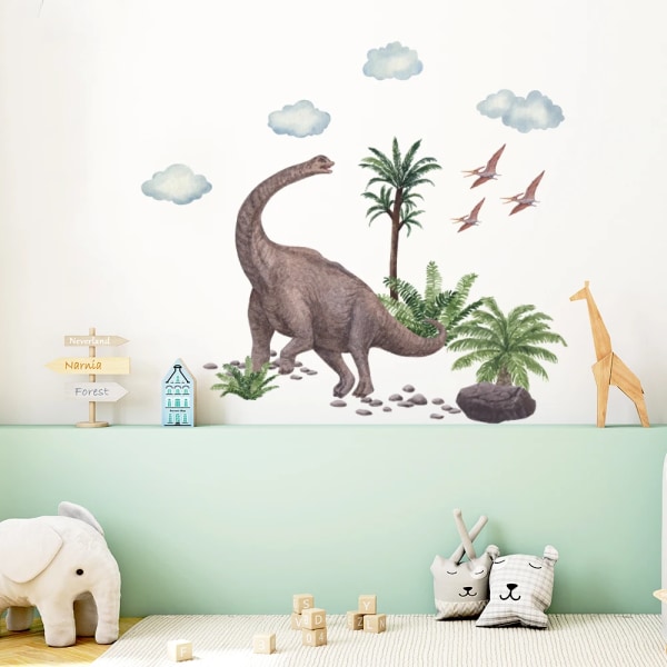 Dinosaur Wall Decal  For Boy Room Decor Dinosaur Home Decor Stickers Wall Art Kids Wall Sticker Decoration Stickers