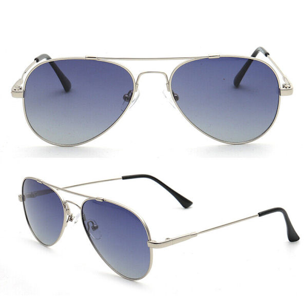 Pilot Memory Metal Polarized Sunglasses Men Women Retro Flexible Bendable UV400