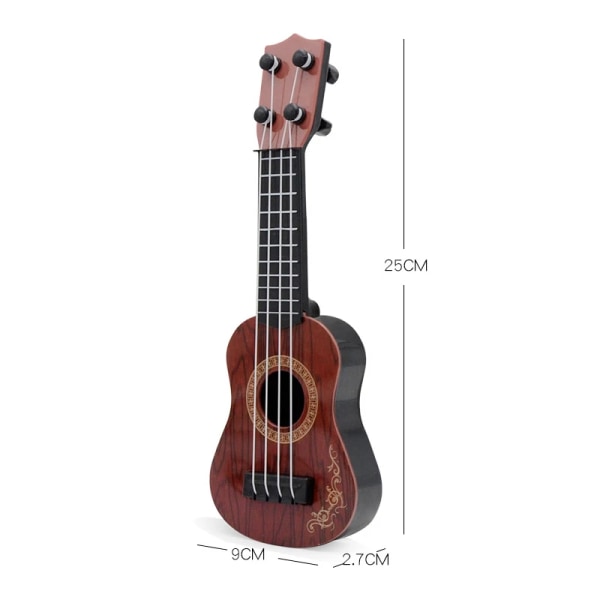 Mini Guitar 4 Strings Classical Ukulele Guitar Toy Musical Instruments for Kids Children Beginners Early Education Small Guitar