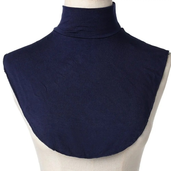 Soft Cotton Modal Neck Cover Ramadan Hijab Cover  Headwrap Full Fake Collar High Collars Turtleneck Scarves Wraps