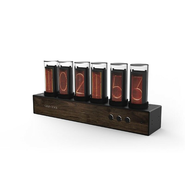 RGB Glow Tube Clock 6 Bit LED Digital Nixie Clock Electronic Retro Desk Clock